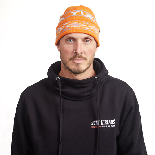 Yuki Threads Mountain Vibes Beanie in Orange