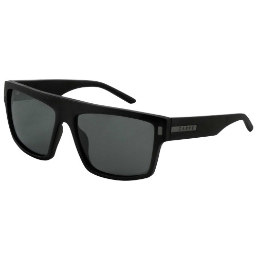 Carve Wavey XL Sunglasses in Matte Black Grey Polarised
