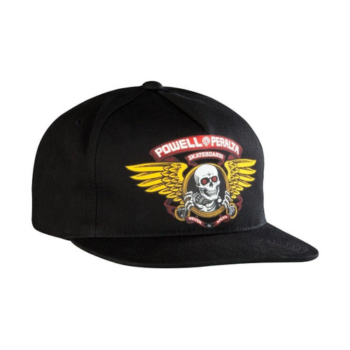 Powell Peralta Winged Ripper Snapback Cap Mens in Black