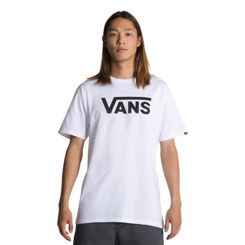 Vans Classic Tee Mens in White Black