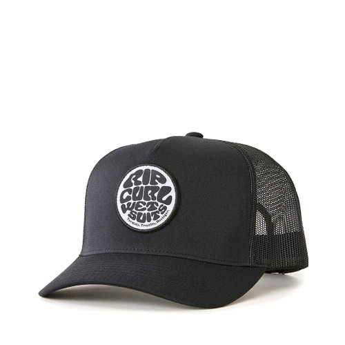 Rip Curl Wetsuit Icon Trucker Hat Boys in Black