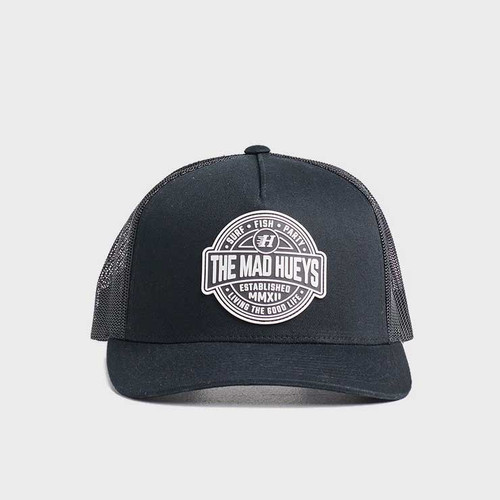 Mad Hueys Hueys Life Trucker Hat Mens in Black