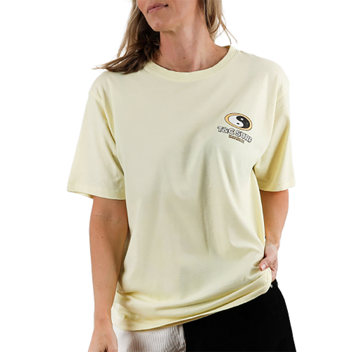 Town & Country Da Rock Tee Womens in Washed Yellow