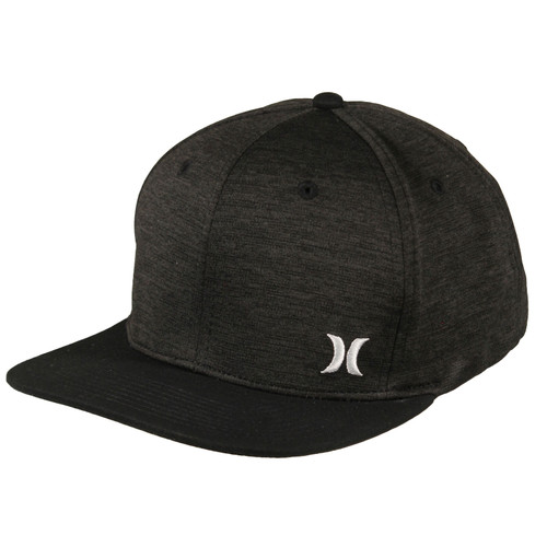 Hurley Mini Icon Flat Hat Mens in Charcoal Heather