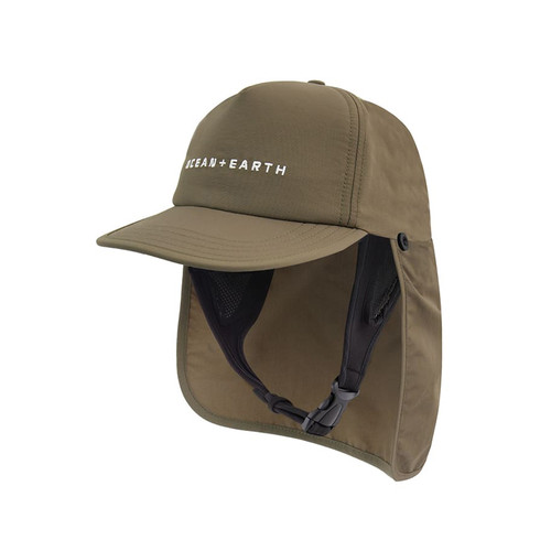 Ocean And Earth Bingin Strapback Surf Cap in Olive