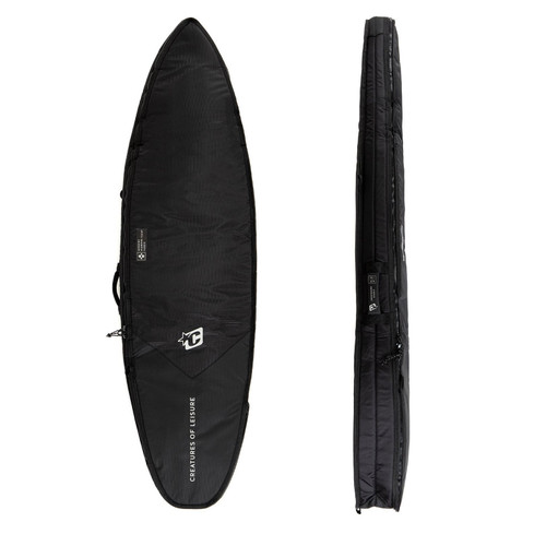 Creatures Of Leisure Shortboard Double DT2.0 6ft 7 Cover in Black Silver