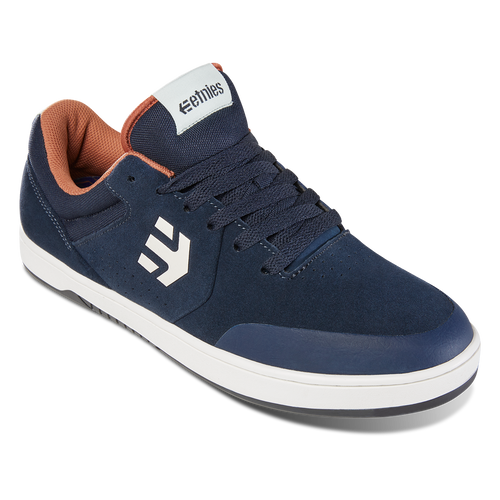 Etnies Marana Shoes Mens in Navy Brown White