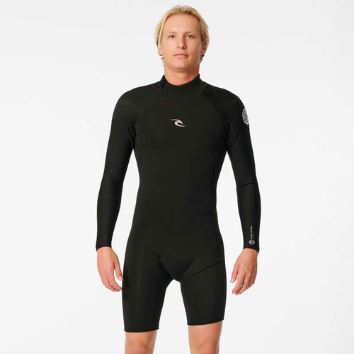 Rip Curl Dawn Patrol Long Sleeve BZ Springsuit Mens in Black