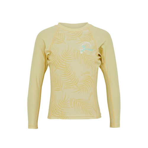 Oneill Toddler Long Sleeve Rashvest Girls in Yello Palm