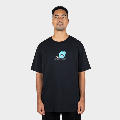 Santa Cruz OS Chisel Hand Tee Mesn in Black