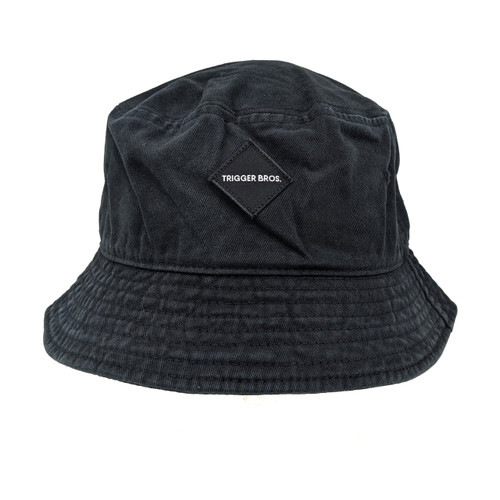 Trigger Bros Original Bucket Hat in Washed Black