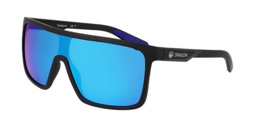 Dragon Momentum Sunglasses H20 in Black LL Blue Ion Polarised