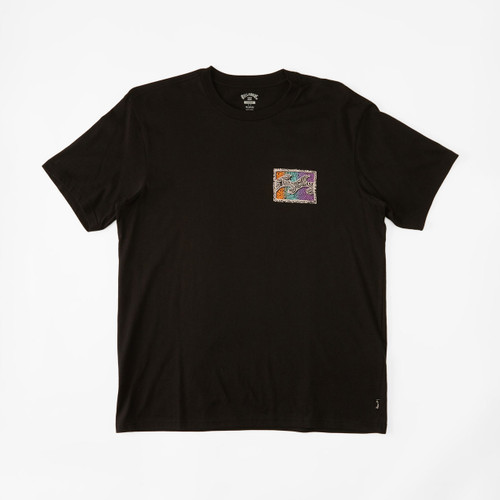 Billabong Crayon Wave Tee Boys in Black