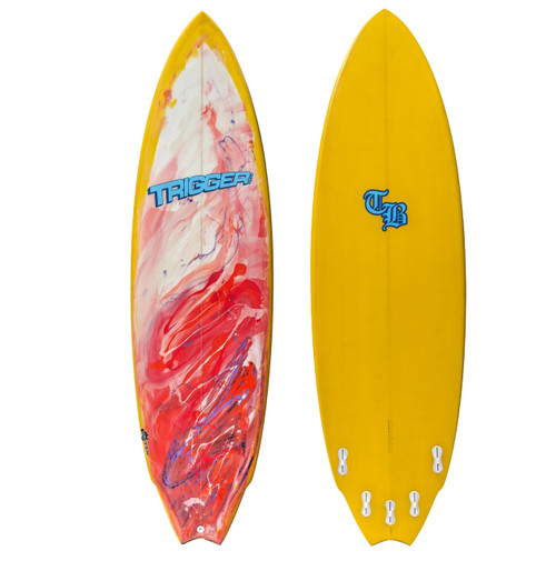New Surfboard Like a Boss 6ft 4 Resin Swirl
