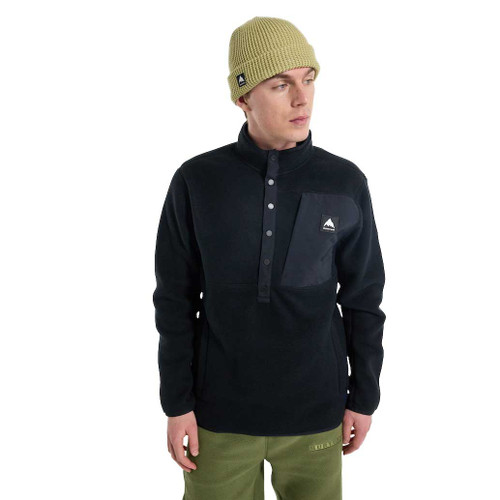 Burton Cinder Fleece Pullover Mens in True Black