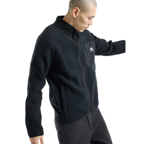 Burton Cinder Full Zip Fleece Mens in True Black