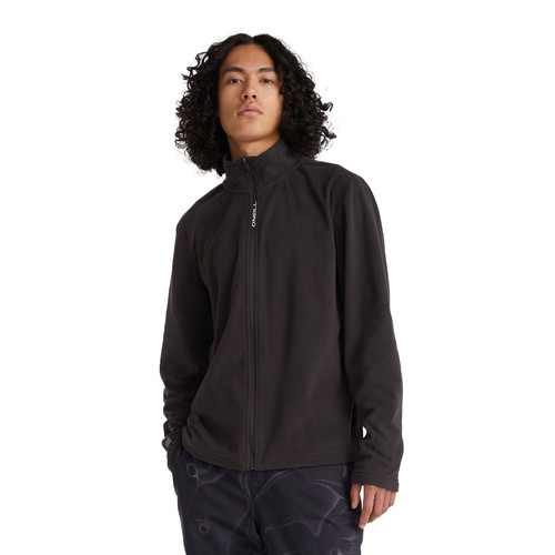 Oneill Jacks Zip Fleece Mens in Black Out