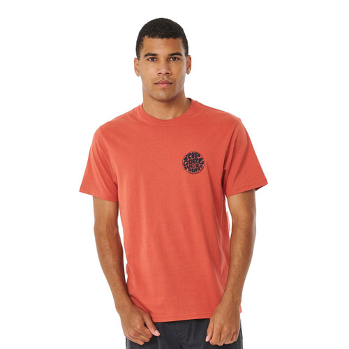 Rip Curl Wetsuit Icon Tee Mens in Spiced Rum