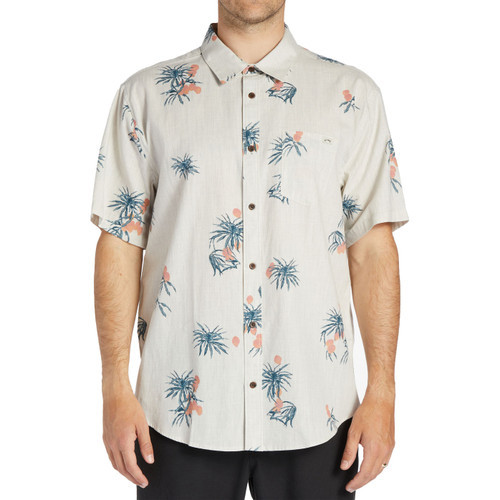 Billabong Sundays Mini Short Sleeve Shirt Mens in Oyster