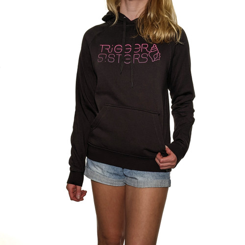 Trigger Sisters Shell Hoodie Womens in Coal