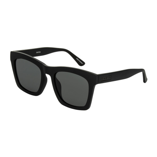 Carve Easton Sunglasses in Matte Black Grey Polarised