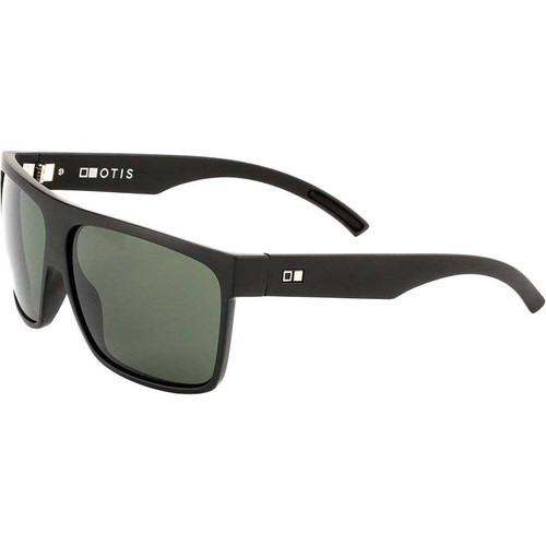 Otis Young Blood Sport Sunglasses in Matte Black Flash Mirror Grey Polarised
