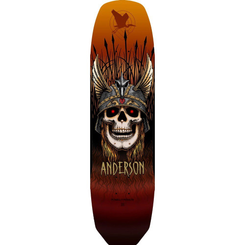 Powell Peralta Anderson Heron Skull 8.45 Rust Skateboard Deck