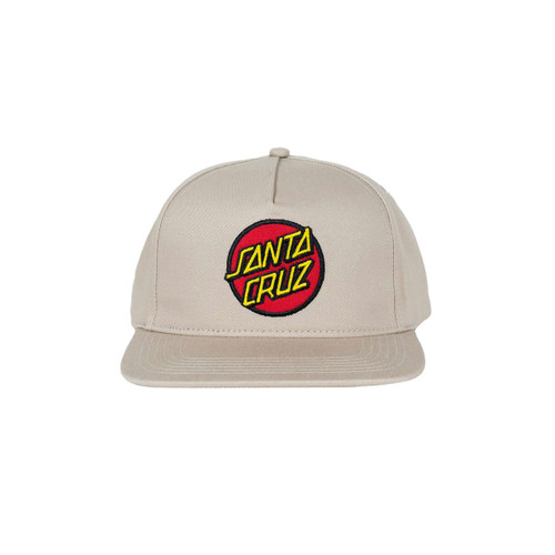 Santa Cruz Classic Dot Patch Cap in Natural