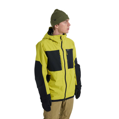 Burton Frostner Jacket 2024 Mens in Sulfur True Black