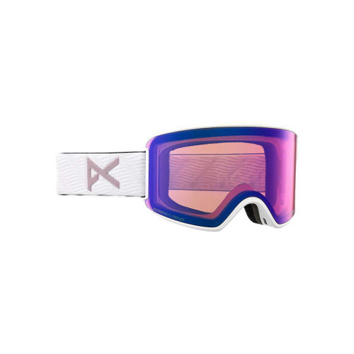 Anon WM3 Low Bridge Goggle + MFI Face Mask in White Perceive Variable Violet + Perceive Sunny Onyx