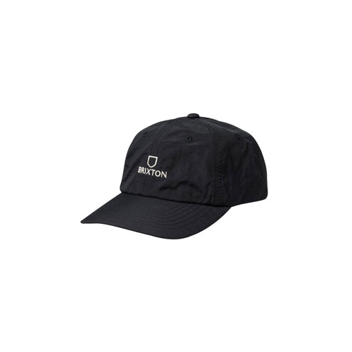 Brixton Alpha LP Cap Mens in Black White Vintage Wash