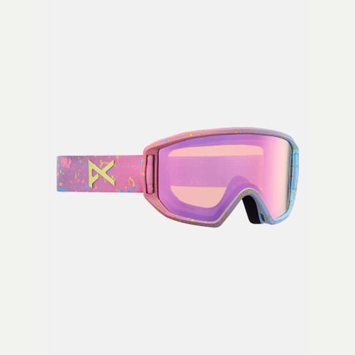Anon Relapse Junior Goggle + MFI Facemask in Splatter Pink Amber