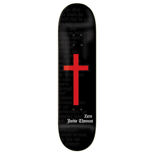 Zero Thomas Cross 8.25 Black Red Skateboard Deck