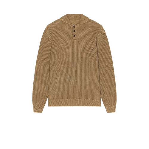 Brixton Not Your Dads Fisherman Sweater Mens in Oatmeal