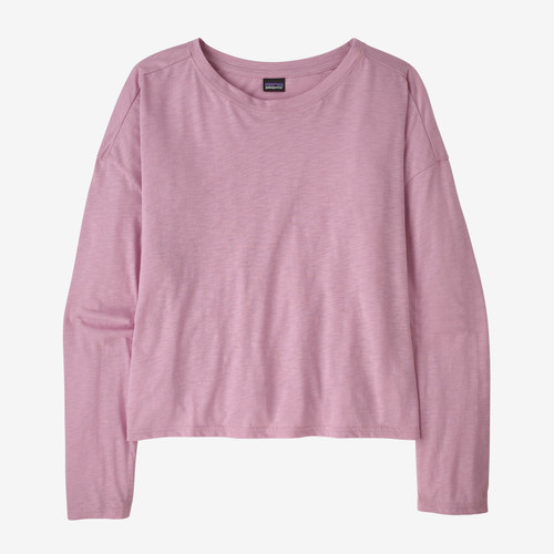 Patagonia Mainstay Long Sleeve Top Womens in Milkweed Mauve