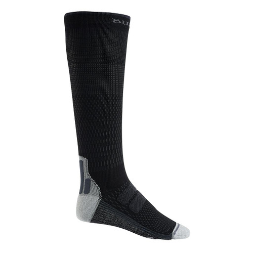 Burton Performance Plus Lightweight Compression Sock Mens in True Black