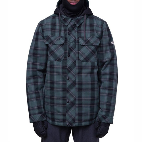 686 Woodland Jacket 2024 Mens in Cypress Green Plaid