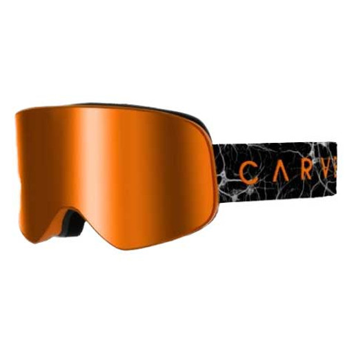 Carve Frother Goggle in Matte Orange Orange Mirror