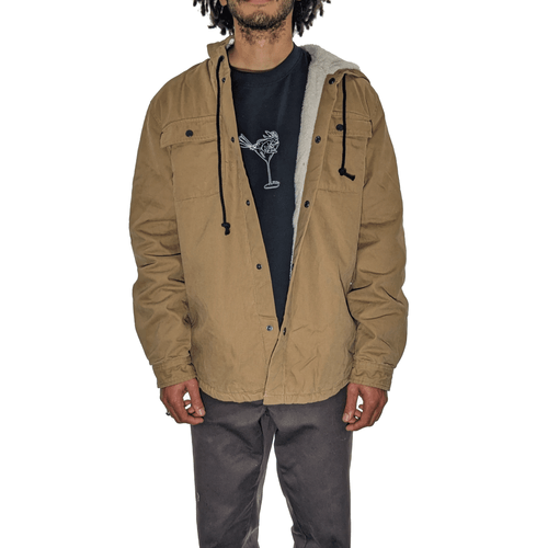 Trigger Bros Daybreak Sherpa Jacket Mens in Earth