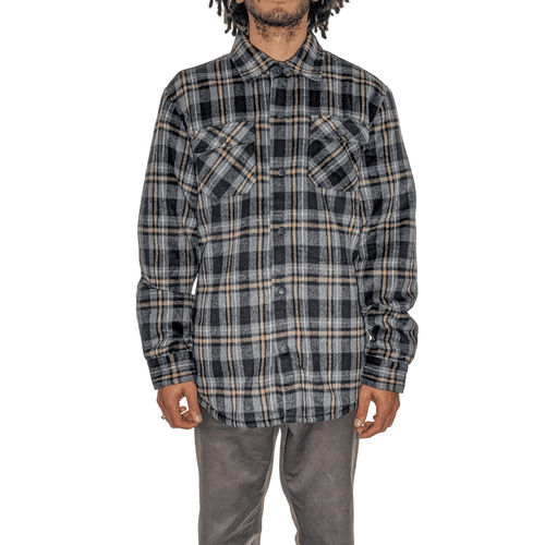 Trigger Bros Quiver Sherpa Shirt Mens in Carbon
