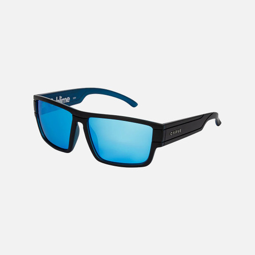 Carve Sublime Sunglasses in Blue Iridium Black