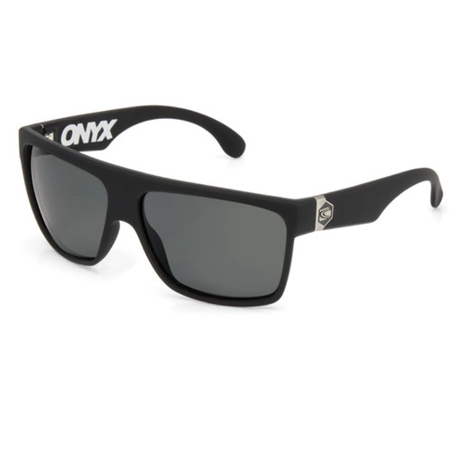 Carve Onyx Sunglasses in Matte Black Grey Polarized