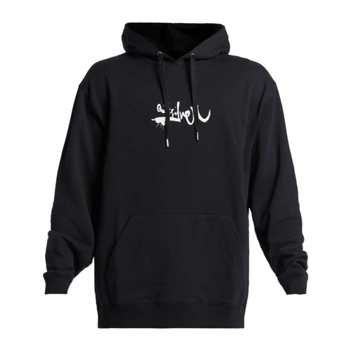 Quiksilver DNA Impaired Logo Hoodie Mens in Black