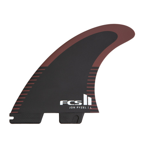 FCS II Jon Pyzel PC Aircore Large Tri Fin Set in Black Shiraz