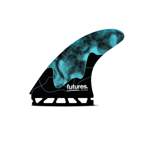 Futures Jack Robinson Honeycomb Large Thruster Fin Set in Aqua