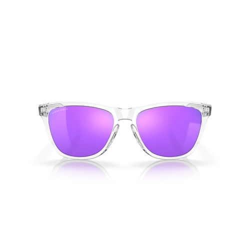 Oakley Frogskins Sunglasses in Polished Clear Prizm Violet