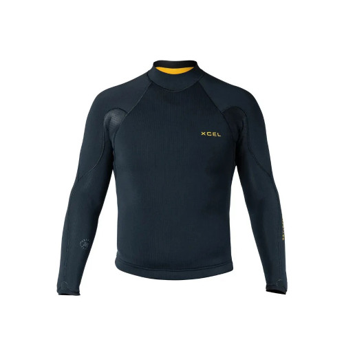 Xcel 2MM Drylock Long Sleeve Neoprene Top Mens in Black