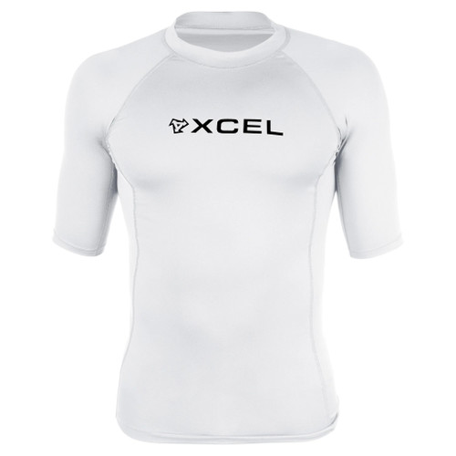 Xcel Premium Stretch Performance Fit Rashvest Mens in White