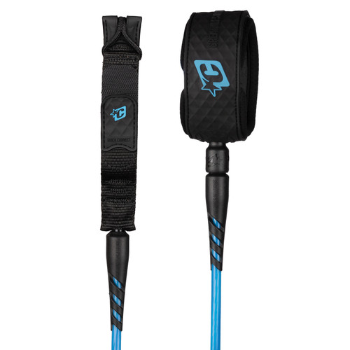 Creatures Of Leisure Reliance Lite Duty 6ft Leash in Cyan Twist Black