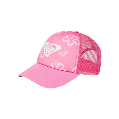 Roxy Sweet Emotions Cap Junior Girls in Pink Cosmos Flip Flowers